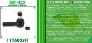 TERMINAL DE DIRECCION NISSAN X-TRAIL 1116003IT