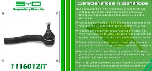 TERMINAL DE DIRECCION NISSAN SENTRA 1116012IT