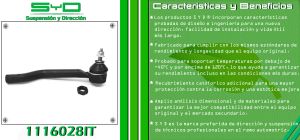 TERMINAL DE DIRECCION NISSAN ROGUE 1116028IT