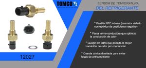 SENSOR DE REFRIGERANTE CHEVROLET-GMC-BUICK-CADILLAC AVALANCHE 12027