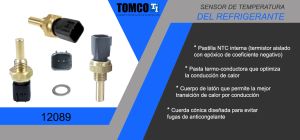 SENSOR DE REFRIGERANTE NISSAN CUBE 12089