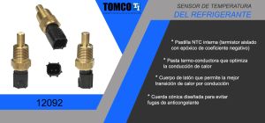 SENSOR DE REFRIGERANTE CHRYSLER-DODGE-HYUNDAI 300 C 12092