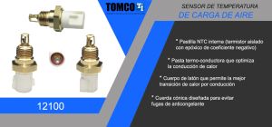 SENSOR TEMP. AIRE DE CARGA FORD-LINCOLN-MERCURY AEROSTAR 12100