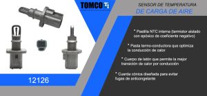SENSOR TEMP. AIRE DE CARGA FORD-LINCOLN-MERCURY CONTOUR 12126