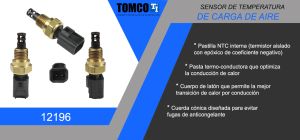 SENSOR TEMP. AIRE DE CARGA CHRYSLER-DODGE-HYUNDAI AVENGER 12196