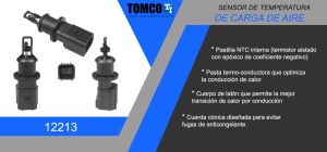 SENSOR TEMP. AIRE DE CARGA CHRYSLER-DODGE-HYUNDAI 300 C 12213