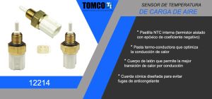 SENSOR TEMP. AIRE DE CARGA ACURA MDX 12214