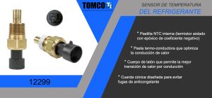 SENSOR DE REFRIGERANTE CHEVROLET-GMC-BUICK-CADILLAC BERETTA 12299
