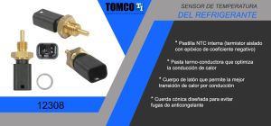 SENSOR DE REFRIGERANTE NISSAN APRIO 12308