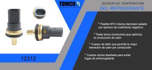 SENSOR DE REFRIGERANTE SEAT ALHAMBRA 12312