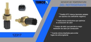 SENSOR DE REFRIGERANTE ACURA MDX 12317