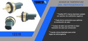 SENSOR DE REFRIGERANTE PEUGEOT 206 12318