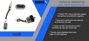 SENSOR DE REFRIGERANTE CHEVROLET-GMC-BUICK-CADILLAC AVALANCHE 12320