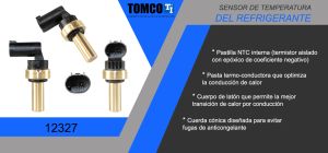 SENSOR DE REFRIGERANTE CHEVROLET-GMC-BUICK-CADILLAC ASTRA 12327