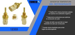 SENSOR DE REFRIGERANTE PONTIAC VIBE 12333