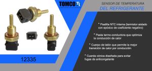 SENSOR DE REFRIGERANTE CHEVROLET-GMC-BUICK-CADILLAC CORSA 12335