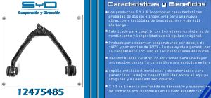 HORQUILLA DE SUSPENSION CHEVROLET-GMC-BUICK-CADILLAC AVALANCHE 12475485-SYD