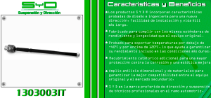 TERMINAL DE DIRECCION CHEVROLET-GMC-BUICK-CADILLAC CHEVY 1303003IT