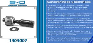 VARILLA DE DIRECCION CHEVROLET-GMC-BUICK-CADILLAC BRAVADA 1303007-SYD