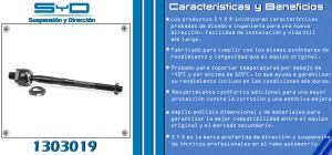 VARILLA DE DIRECCION CHEVROLET-GMC-BUICK-CADILLAC TRACKER 1303019-SYD