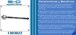 VARILLA DE DIRECCION CHEVROLET-GMC-BUICK-CADILLAC CANYON 1303022-SYD