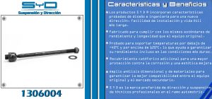 VARILLA DE DIRECCION CHRYSLER-DODGE-HYUNDAI RAM 1500 PICK-UP 1306004-SYD