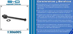 VARILLA DE DIRECCION CHRYSLER-DODGE-HYUNDAI DAKOTA 1306005-SYD