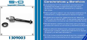 VARILLA DE DIRECCION HONDA ACCORD 1309003-SYD