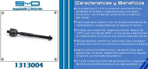 VARILLA DE DIRECCION MAZDA MAZDA CX-7 1313004-SYD