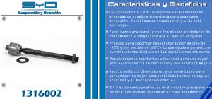 VARILLA DE DIRECCION NISSAN URVAN 1316002-SYD