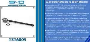 VARILLA DE DIRECCION NISSAN URVAN 1316005-SYD