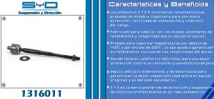 VARILLA DE SUSPENSION NISSAN SENTRA 1316011-SYD