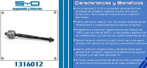 VARILLA DE DIRECCION NISSAN CUBE 1316012-SYD