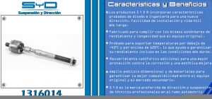 VARILLA DE DIRECCION NISSAN APRIO 1316014-SYD