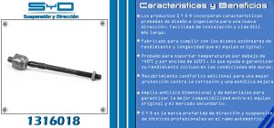 VARILLA DE DIRECCION NISSAN MURANO 1316018-SYD