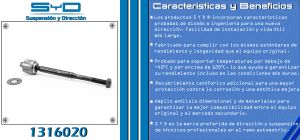 VARILLA DE DIRECCION NISSAN MARCH 1316020-SYD