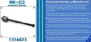 VARILLA DE DIRECCION NISSAN SENTRA 1316023-SYD