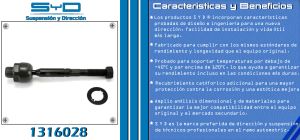 VARILLA DE DIRECCION NISSAN FRONTIER 1316028-SYD