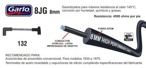 CABLES PARA BUJIA CHEVROLET-GMC-BUICK-CADILLAC CAMARO 132-8JG-GAR