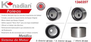TENSOR DE BANDA DE TIEMPO CHRYSLER-DODGE-HYUNDAI AVENGER 136035T-KN