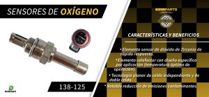 SENSOR DE OXIGENO FORD-LINCOLN-MERCURY COUGAR 138-125