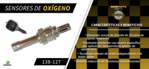 SENSOR DE OXIGENO CHRYSLER-DODGE-HYUNDAI CONCORDE 138-127