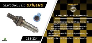 SENSOR DE OXIGENO FORD-LINCOLN-MERCURY CONTOUR 138-224
