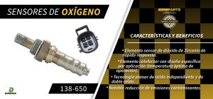 SENSOR DE OXIGENO FORD-LINCOLN-MERCURY FOCUS 138-650