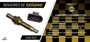 SENSOR DE OXIGENO VOLKSWAGEN VENTO 138-652