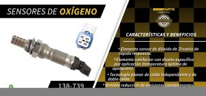 SENSOR DE OXIGENO CHEVROLET-GMC-BUICK-CADILLAC CADILLAC ESCALADE 138-739