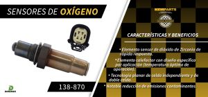 SENSOR DE OXIGENO FORD-LINCOLN-MERCURY ESCAPE 138-870