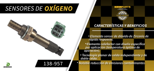 SENSOR DE OXIGENO 138-957
