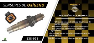 SENSOR DE OXIGENO CHRYSLER-DODGE-HYUNDAI ATTITUDE 138-958