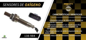 SENSOR DE OXIGENO VOLKSWAGEN BEETLE 138-984